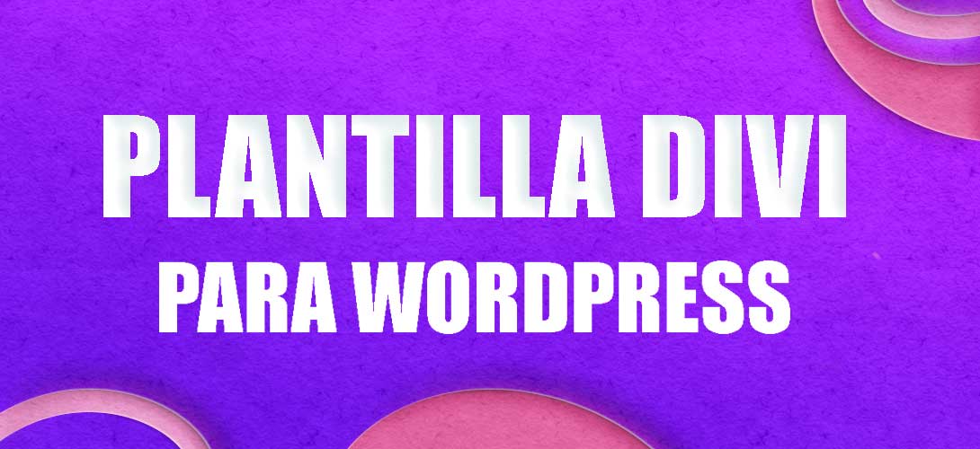 Plantilla Divi para wordpress