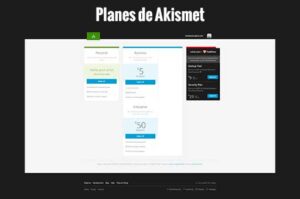 Planes de Akismet