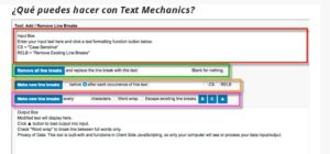 Qué puedes hacer con Text Mechanics