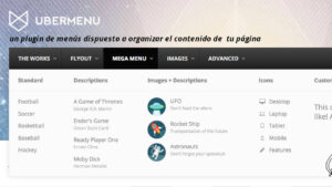 UberMenu, un plugin de menús dispuesto a organizar el contenido de tu página